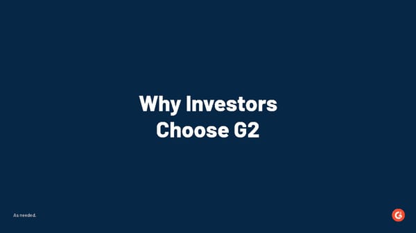 G2 Investor Solutions Intro - Page 16